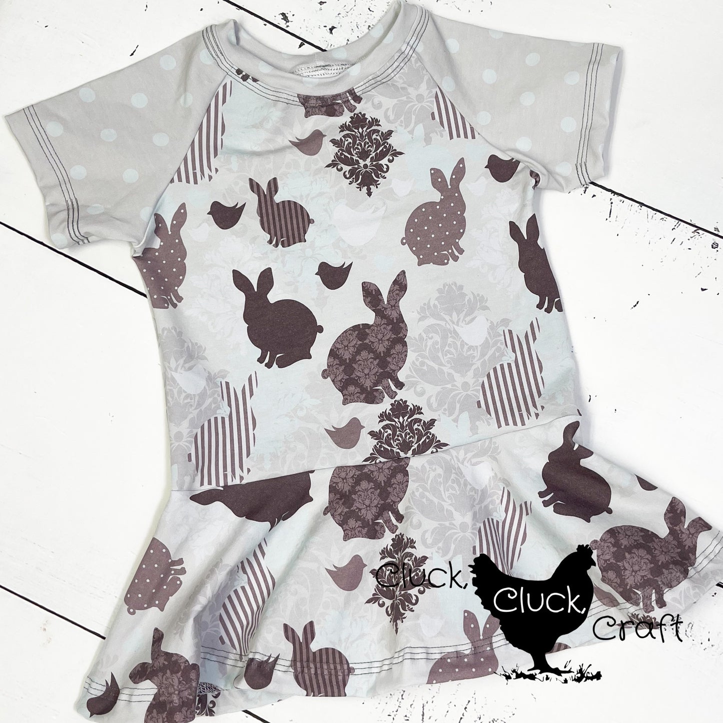 Classic Peplum, Chocolate Bunnies