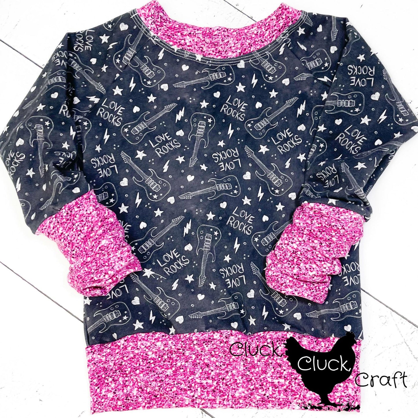 GWM Pullover, Love Rocks in Pink