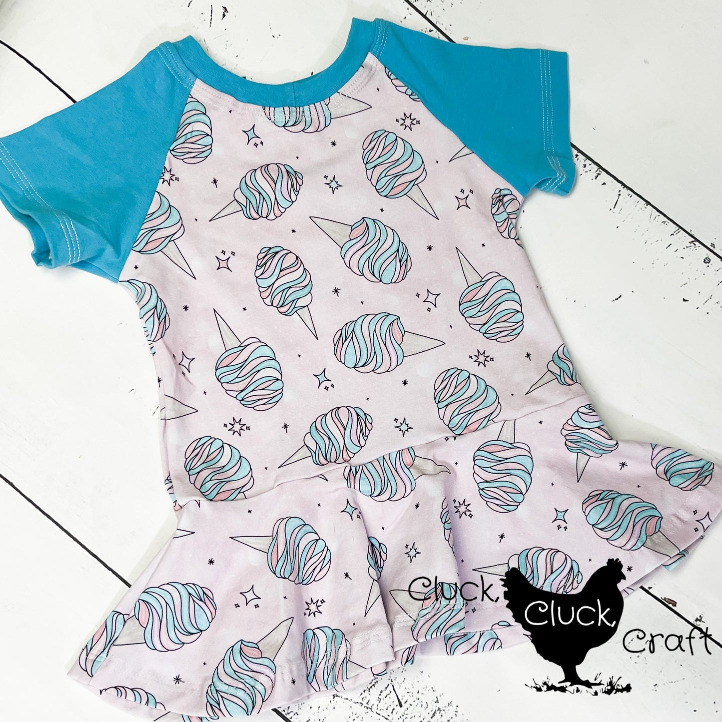 Classic Peplum, Cotton Candy