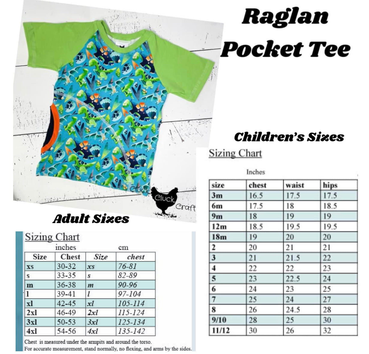 Raglan Pocket Tee, Campers and Whales