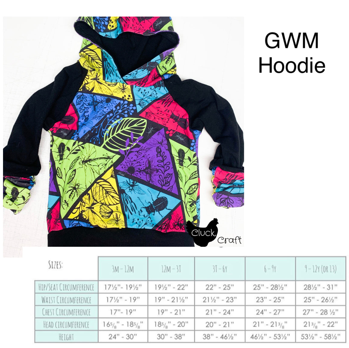 GWM Hoodie, Retro Campers and Bears