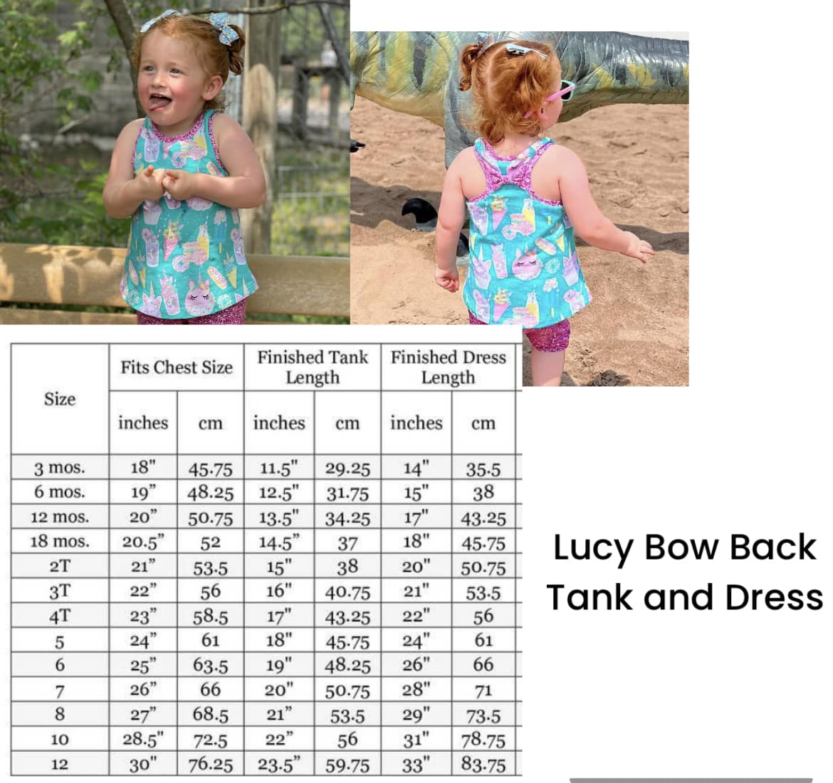 Lucy Bow Back Tank, Floral Bears