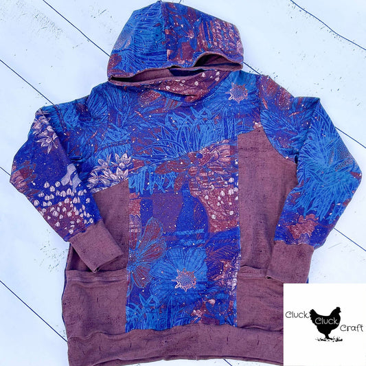 Adult Pocketed Hoodie, Copper Garden