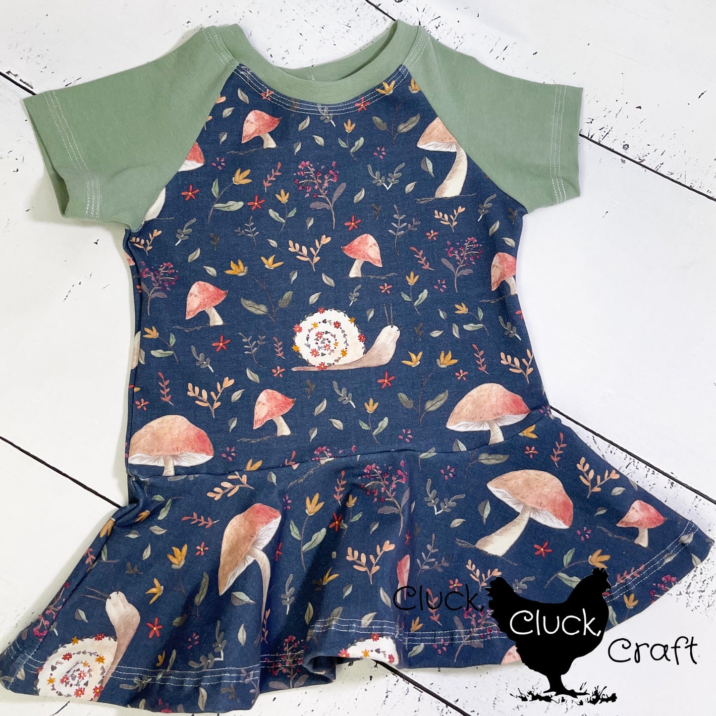 Classic Peplum, Snails and Mushrooms